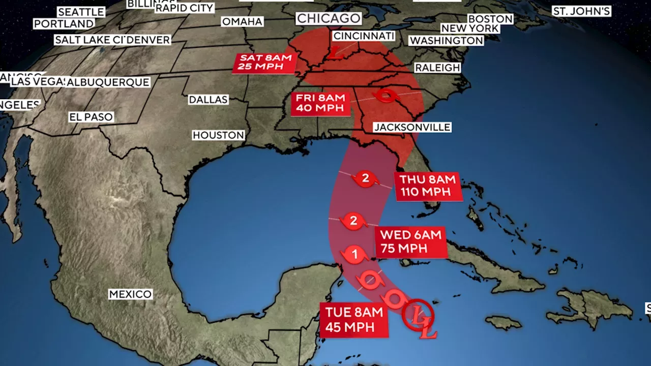 Hurricanes Tropical Storm Helene, a potential hurricane, forecast to