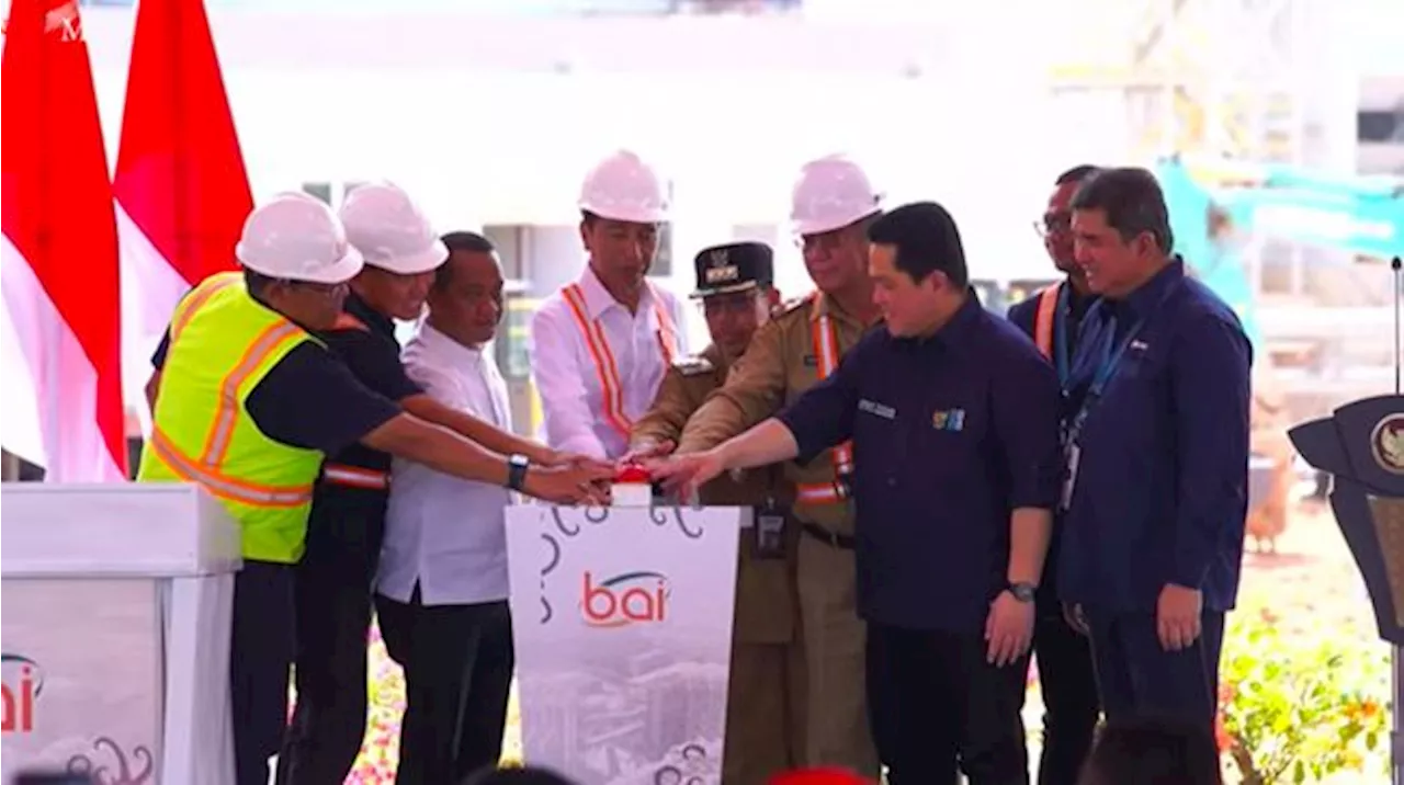 Jokowi Peresmi Injeksi Bauksit Perdana Smelter Grade Alumina Refinery (SGAR) Kalimantan Barat