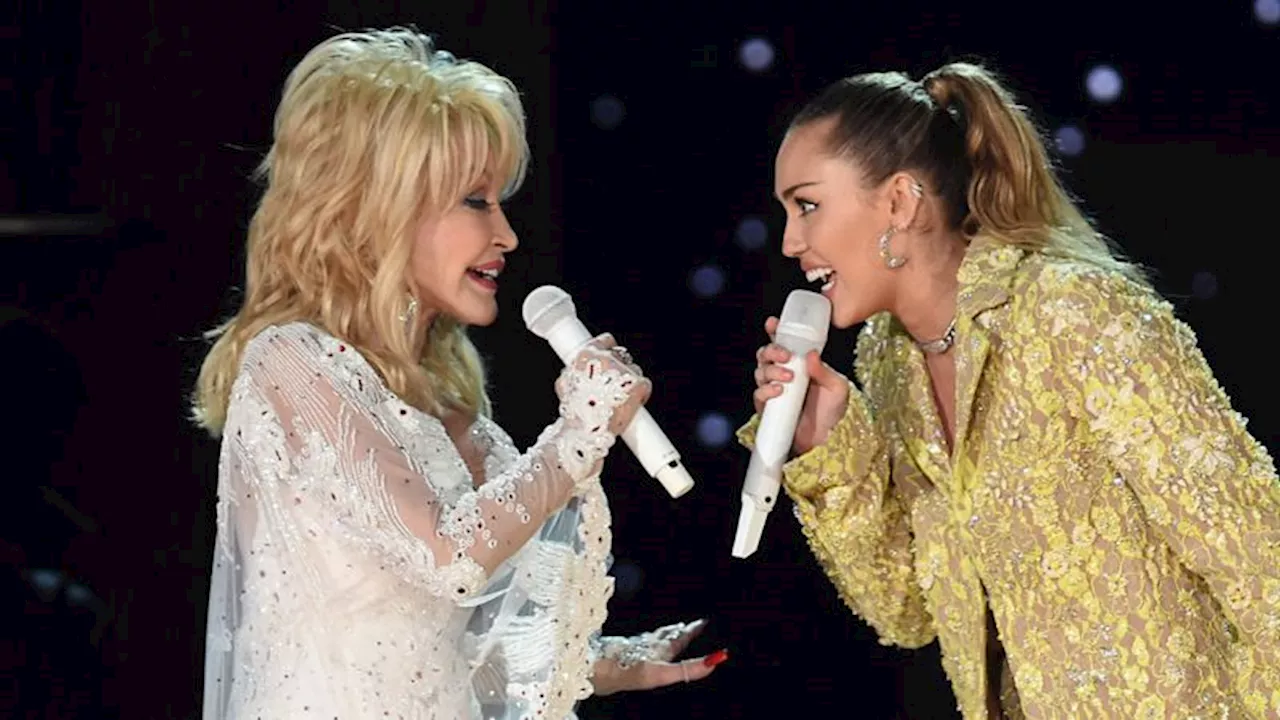 Miley Cyrus and Dolly Parton are apparently distant relatives