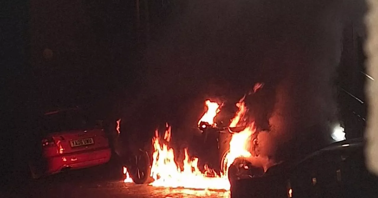 Two cars torched just weeks apart on Scots street as residents left 'terrified'