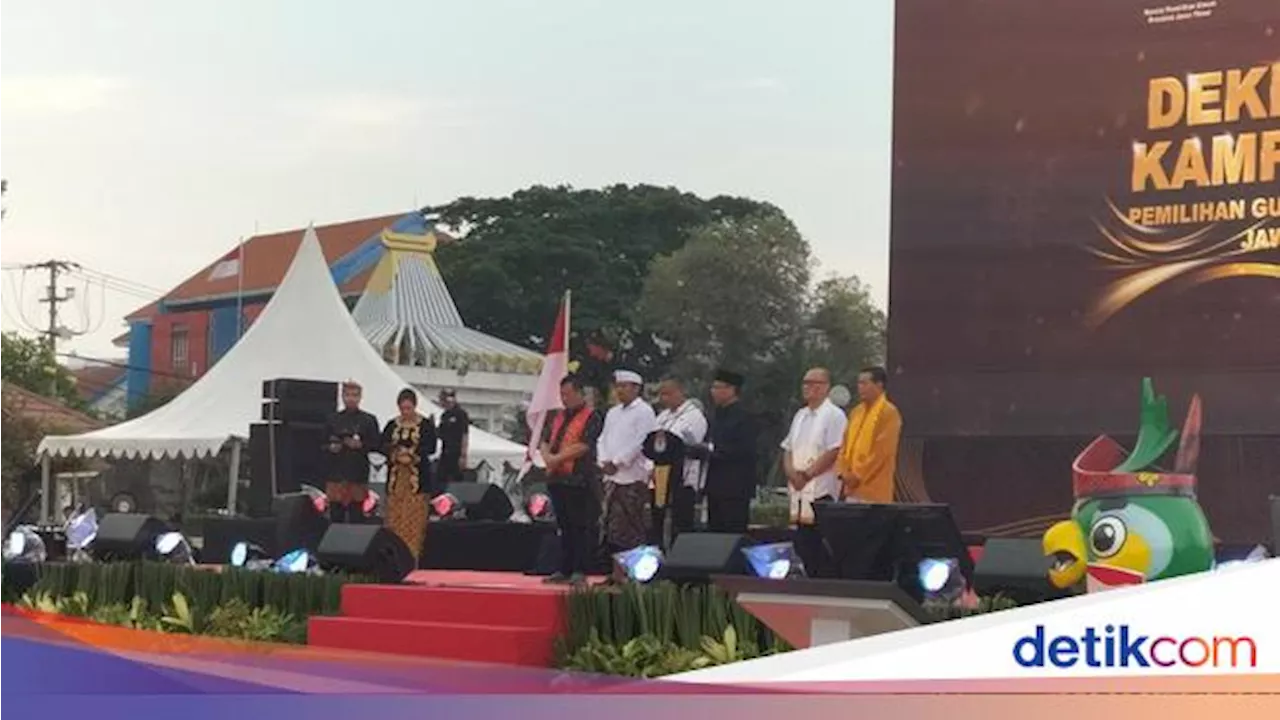 Doa Lintas Agama di Tugu Pahlawan Panjatkan Harapan Pilgub Jatim Damai