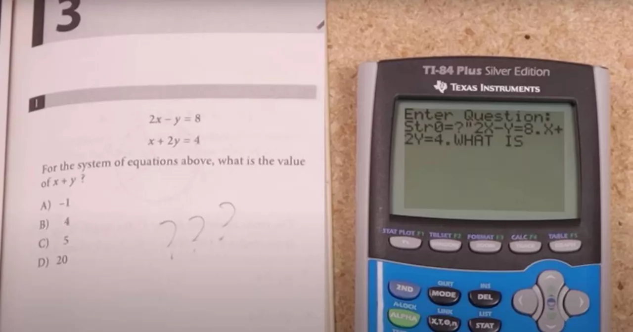 A modder just put ChatGPT on a TI-84 graphing calculator