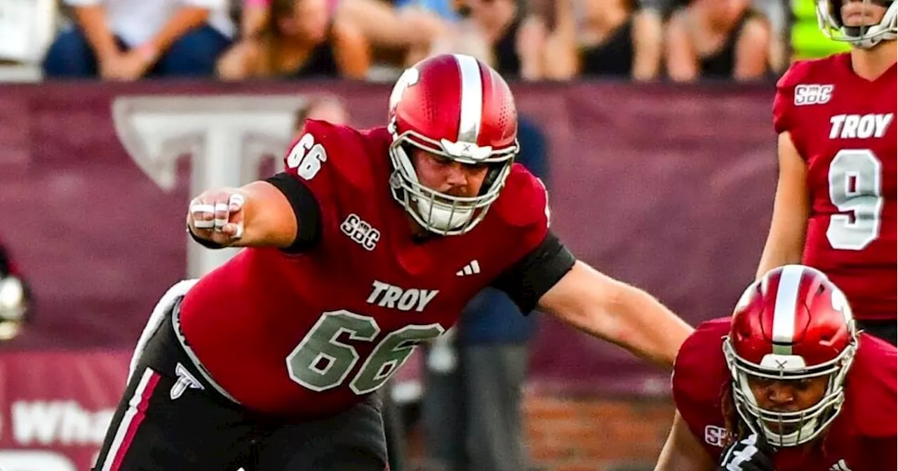 Troy Trojans' center Eli Russ alters snap, coach Gerad Parker looks ahead to ULM