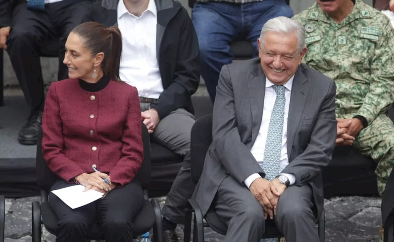 “Dios existe”, dice AMLO al expresar su felicidad por entrega de banda presidencial a Claudia Sheinbaum