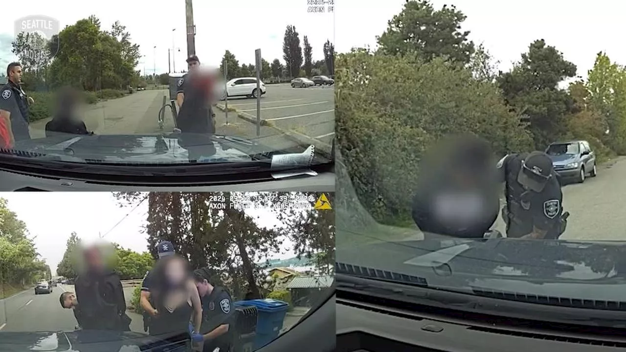 Video captures Seattle police chase, foot pursuit of 5 teens in stolen cars