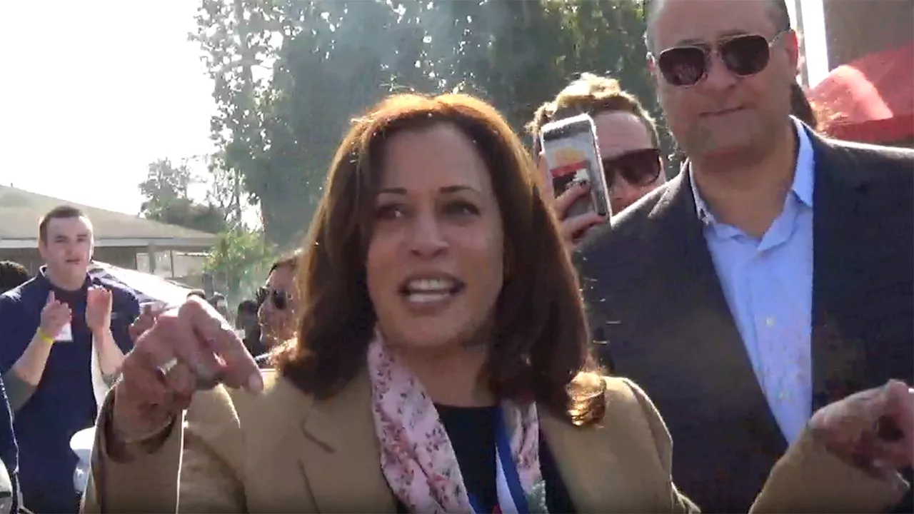 Newly Released Video Shows Kamala Harris Chanting 'Down, Down With Deportation' in 2018