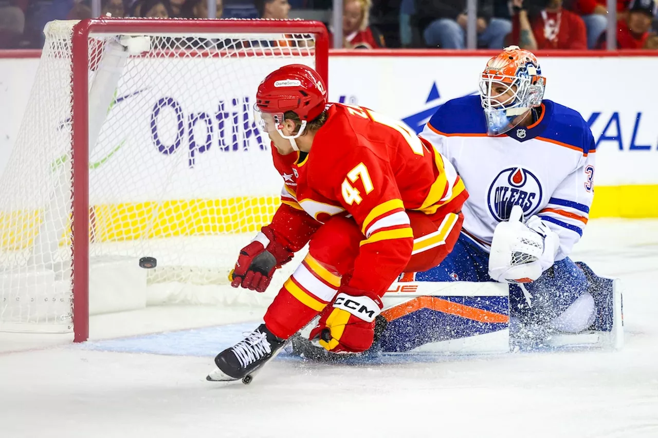 Flames score four in second period to burn Oilers 6-1 in Calgary