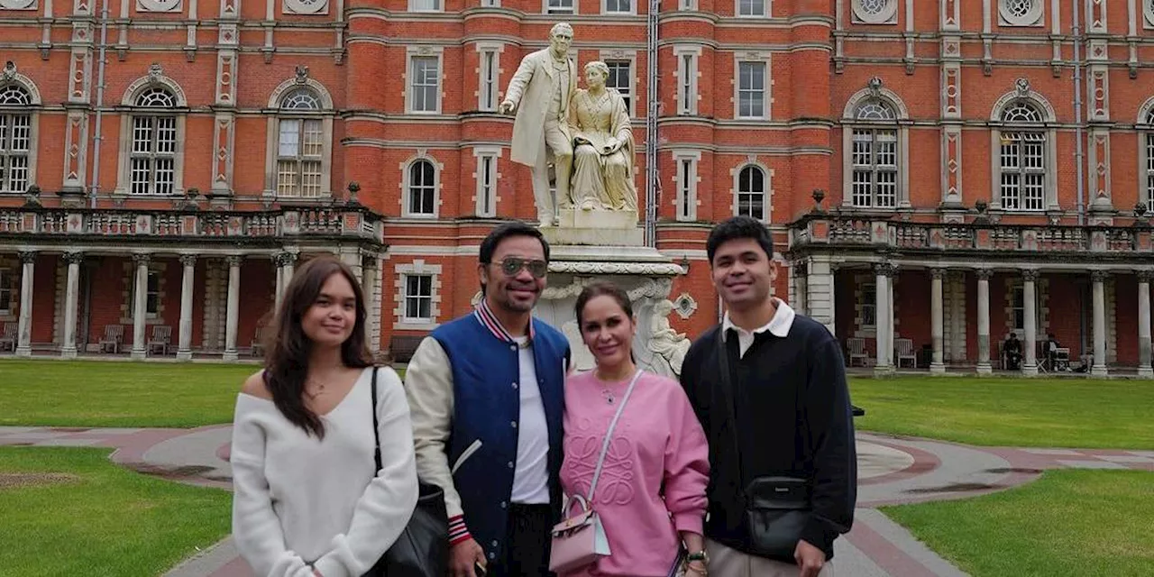 Jinkee and Manny Pacquiao visit daughter Princess' school in London