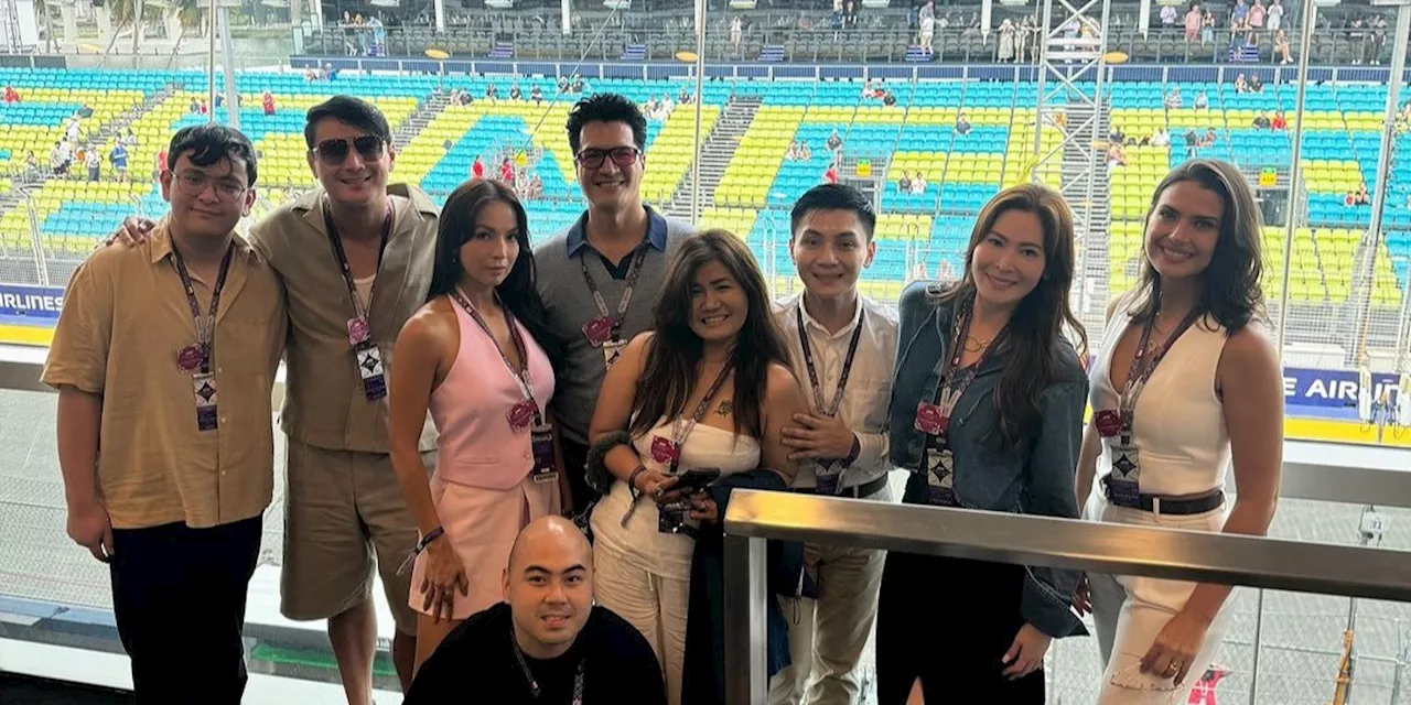 John Estrada, Priscilla Meirelles spotted at F1 Grand Prix in Singapore