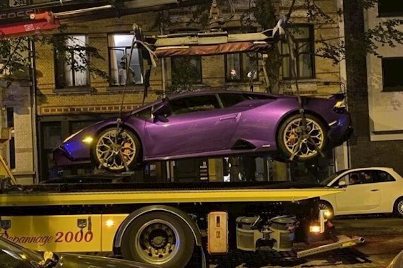 Police saisit une Lamborghini rose fluo à cause de drogues