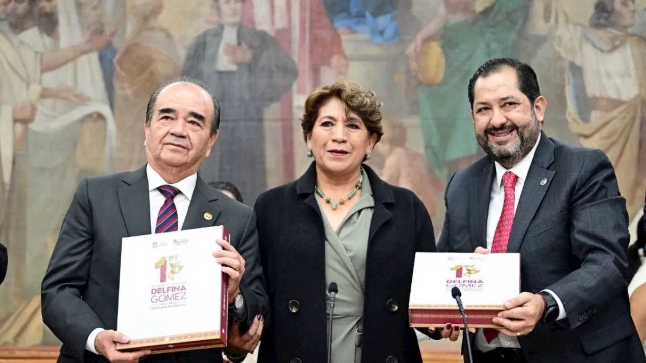 Delfina Gómez Álvarez entrega su Primer Informe de Gobierno al Congreso Local