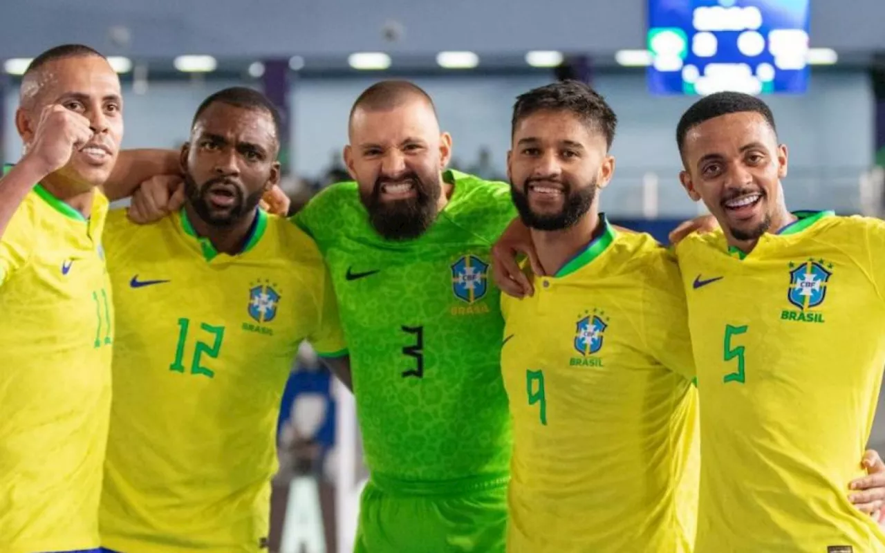 Brasil goleia Costa Rica e avança às quartas da Copa do Mundo de Futsal