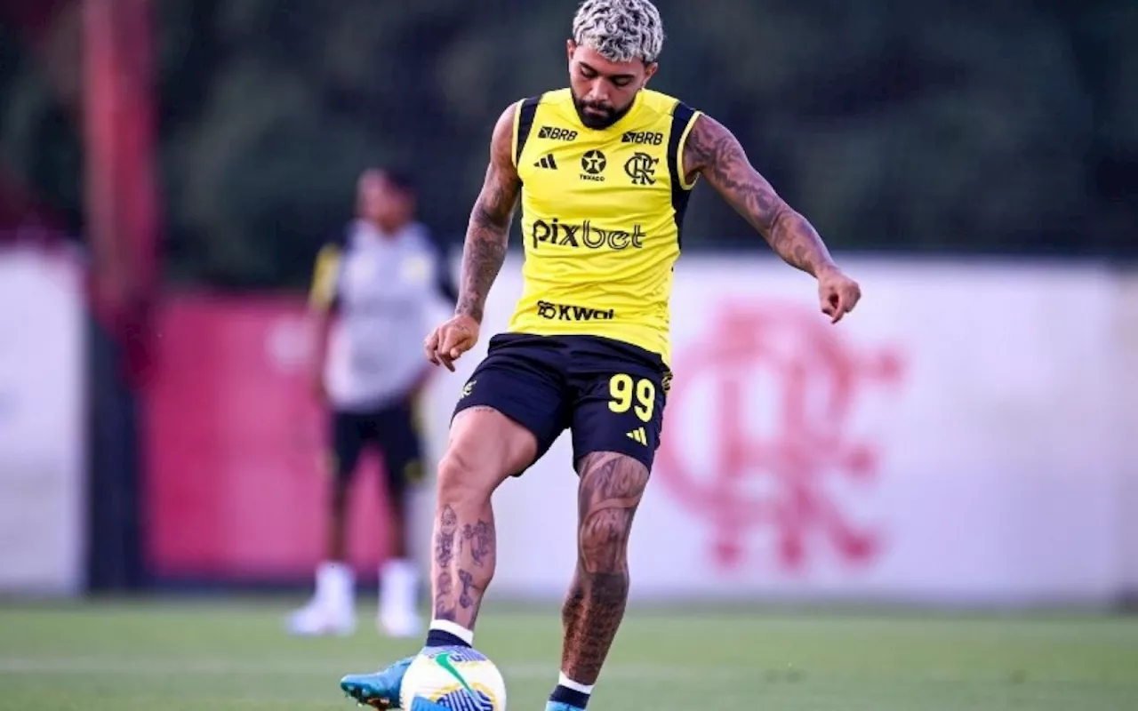 Gabigol deve viajar, mas não será titular do Flamengo contra o Peñarol