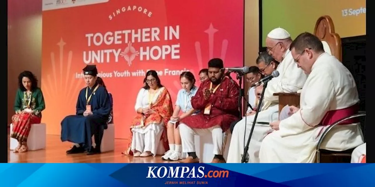 Paus Fransiskus Ajak Pemuda Singapura Bersatu dan Jadi Warga Bertanggung Jawab