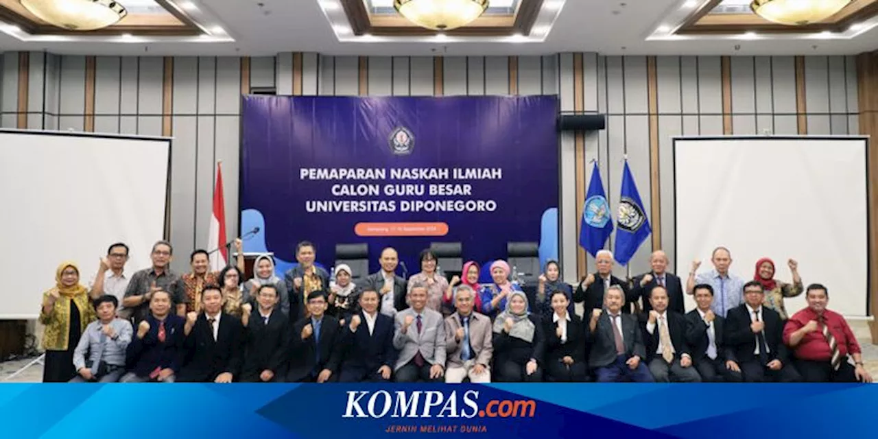 Undip Siapkan 22 Guru Besar dari Berbagai Bidang, Ini Daftar Namanya