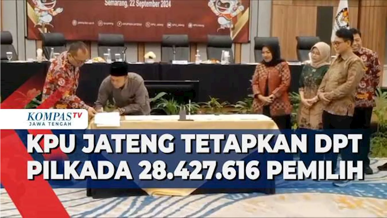 KPU Jateng Tetapkan DPT Pilkada 28.427.616 Pemilih