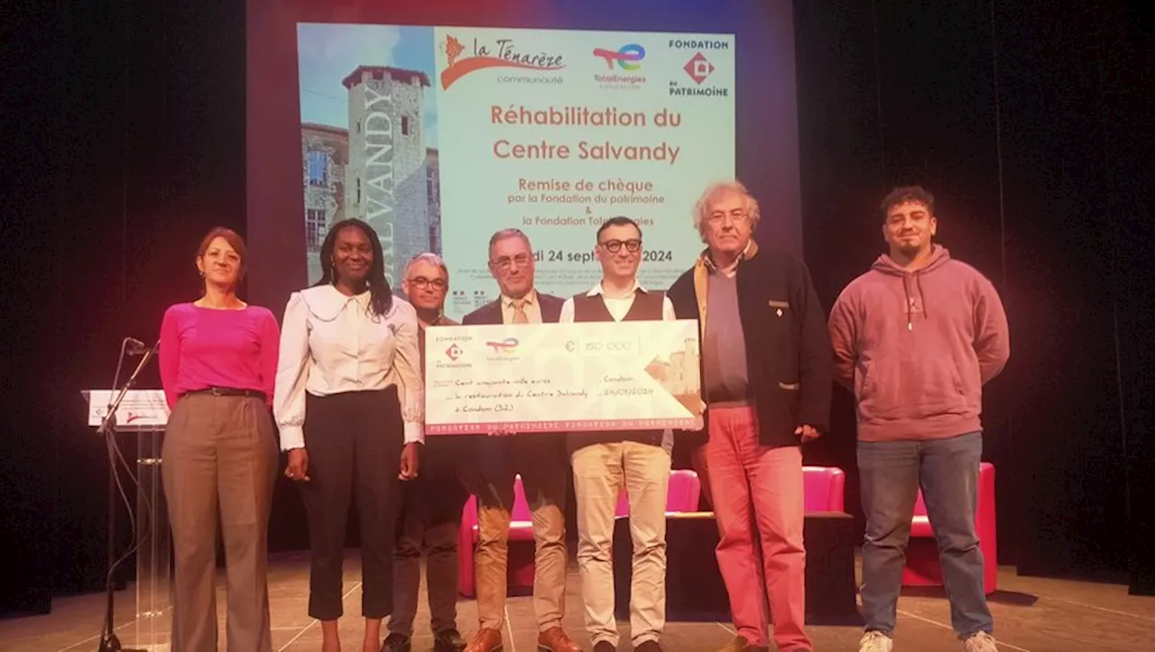 Condom : la Fondation du patrimoine et Total Énergies au soutien pour le centre Salvandy