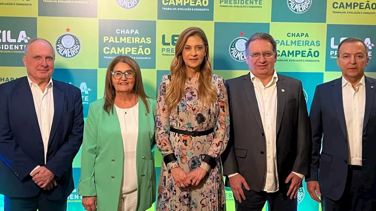 Leila Pereira lança chapa para reeleição na presidência do Palmeiras