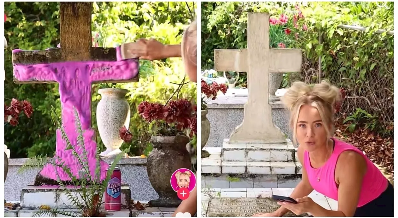 «Vado al cimitero, scelgo un tomba a caso e la pulisco con il mio spruzzino rosa. Dicono sia irrispettoso, per