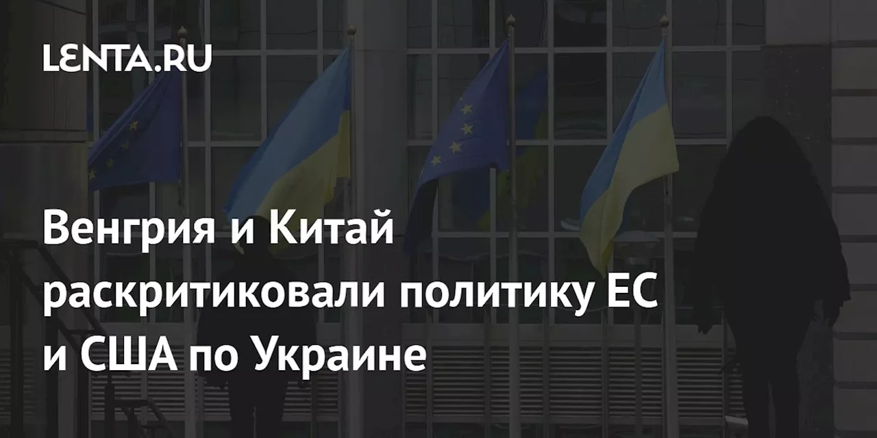 Сийярто: Венгрия и Китай с грустью смотрят на политику ЕС и США по Украине