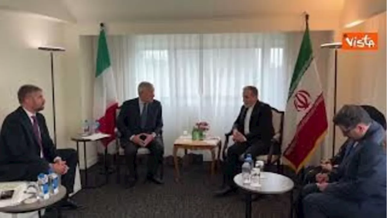 Tajani vede omologo iraniano: &#034;Prevenire escalation in Libano e rivedere invio armi alla Russia&#034;