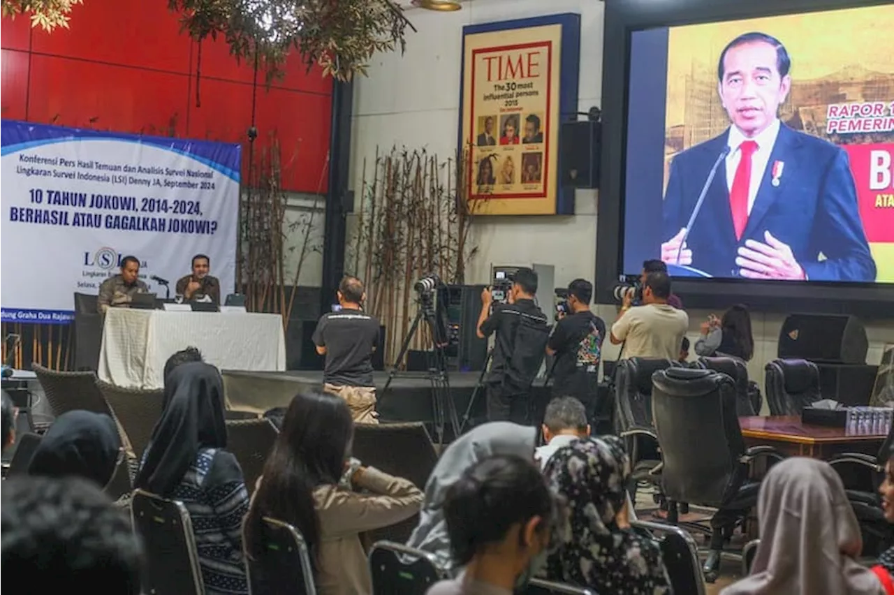 Hasil Analisis LSI Denny JA, Massa Kepemimpinan Jokowi Berhasil