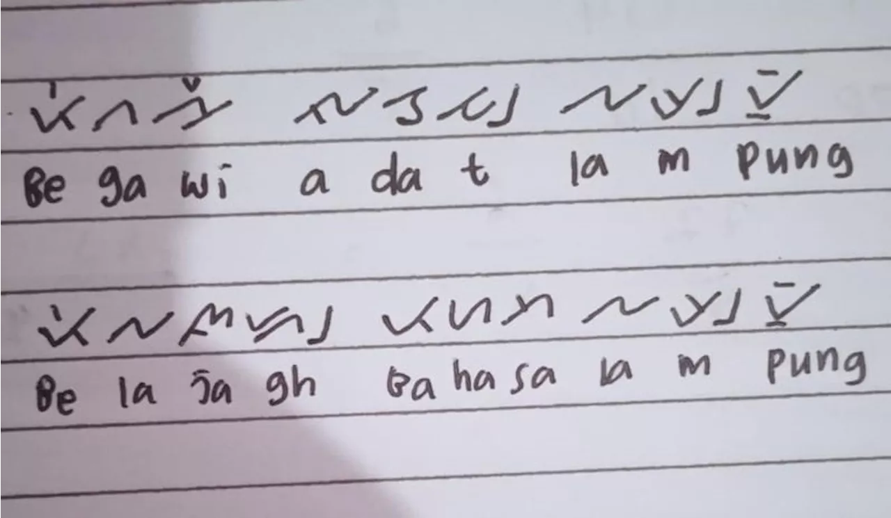 Mengenal 20 Huruf Dasar Aksara Lampung, Sejarah, dan Cara Penggunaannya