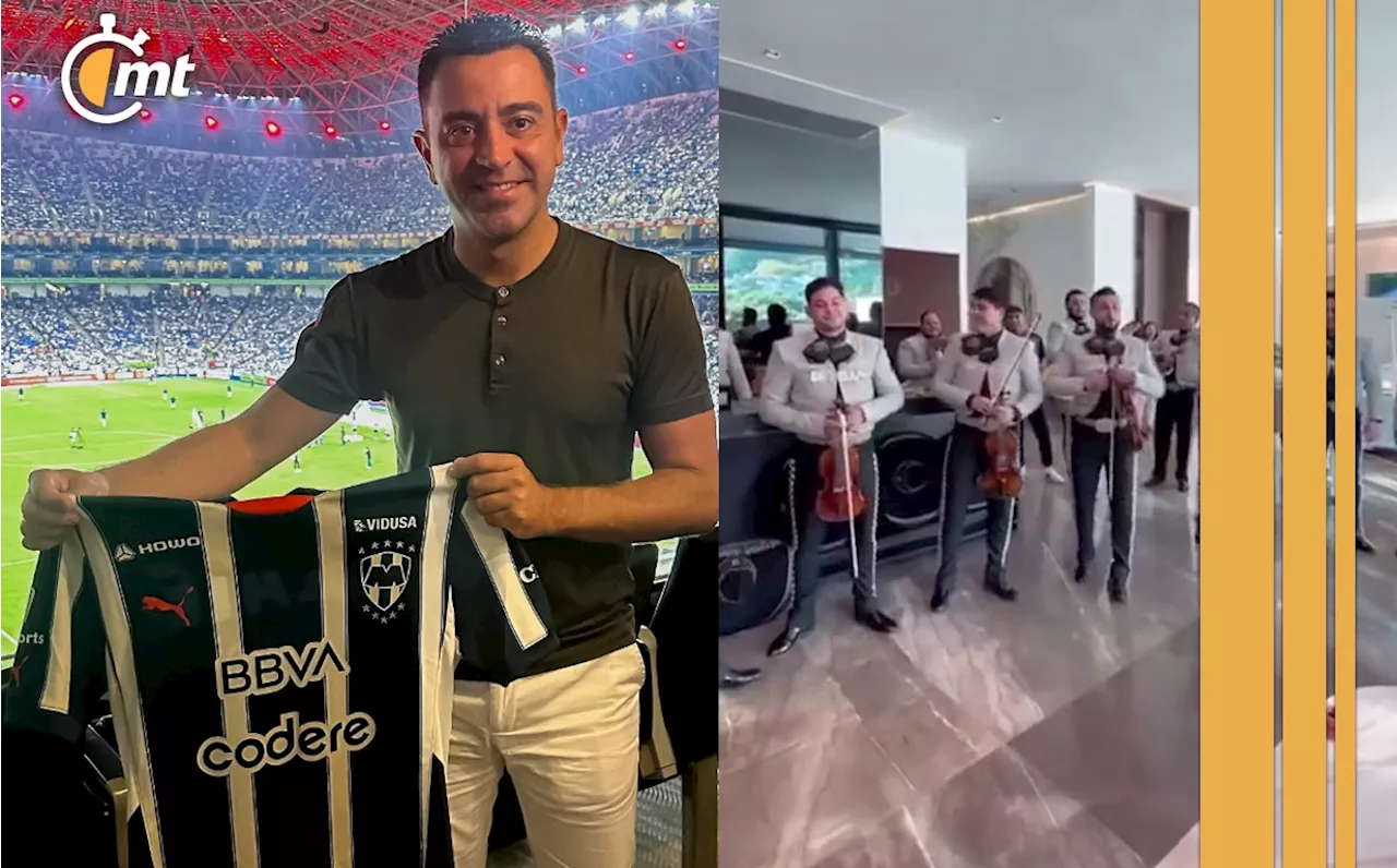 Xavi Hernández fue sorprendido con Mariachis durante su estadía en México