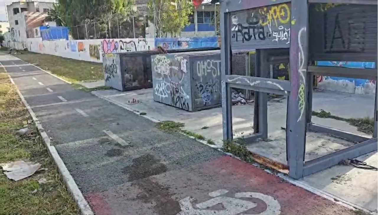 En deshuesadero y como basurero termina programa de bicis en Pachuca