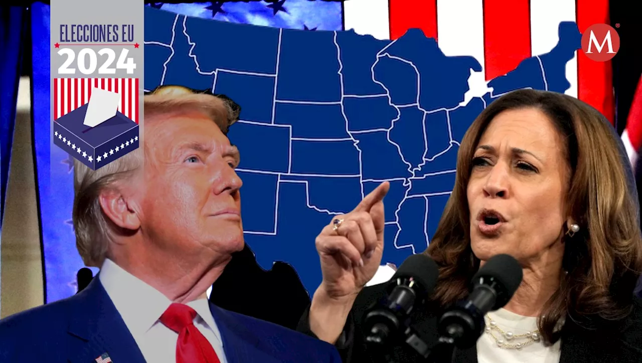 ¿Qué son los estados péndulo que definirán la elección entre Trump y Harris?