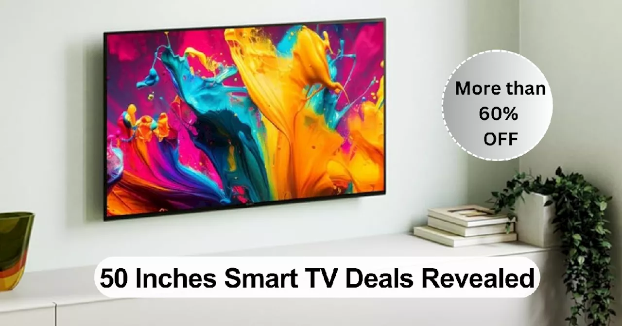 अमेजन ग्रेट इंडियन फेस्टिवल से पहले 60% तक गिरी 50 inch Smart TV की कीमत, पिक्चर और साउंड है उम्दा