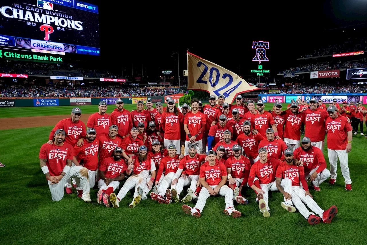 Phillies NL East champions gear: Where to buy division title hats, T-shirts, hoodies, more online