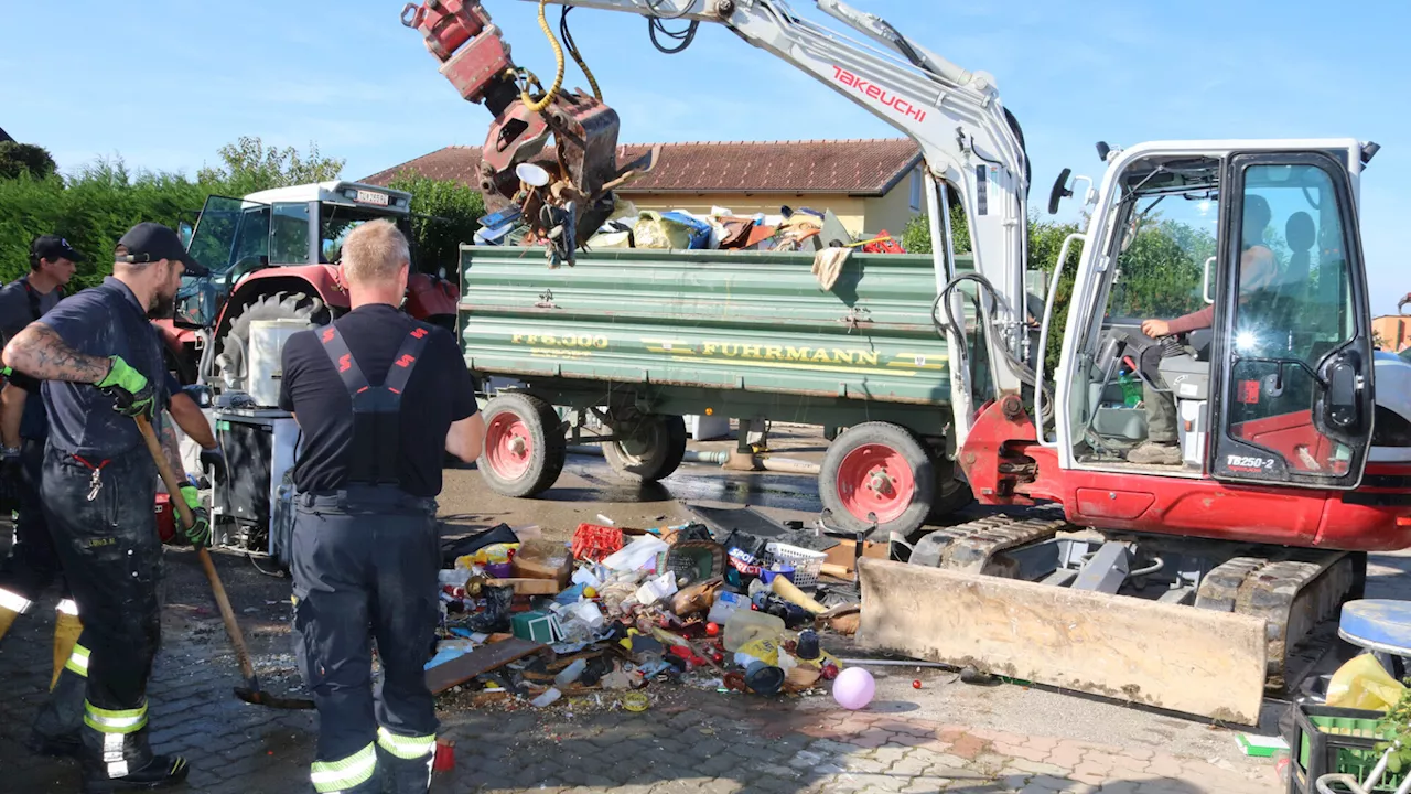 Enorme tatkräftige Hilfsbereitschaft in Asparn