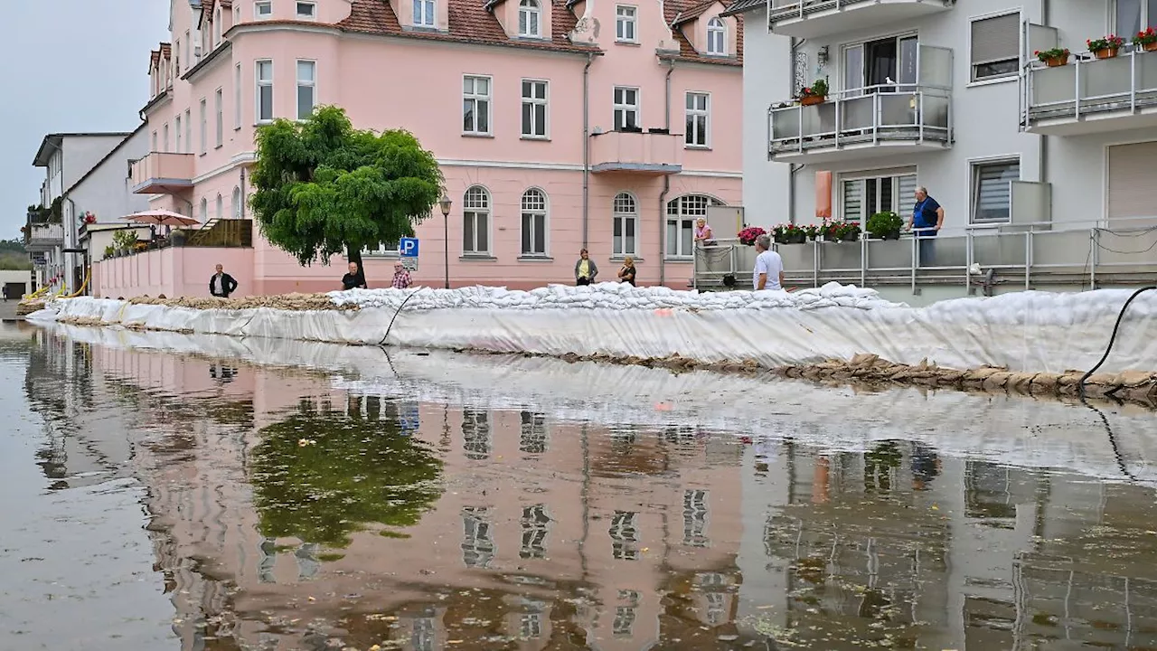 Berlin & Brandenburg: Erste Straßen und Gärten in Eisenhüttenstadt unter Wasser