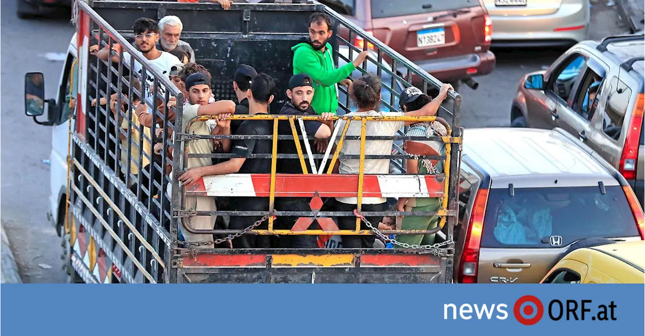 „Gleicht einem Krieg“: Zehntausende im Libanon auf der Flucht