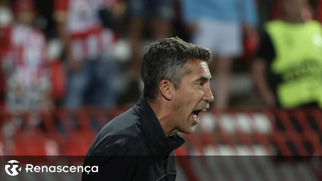 Bruno Lage satisfeito com a vitória do Benfica no Estádio do Bessa