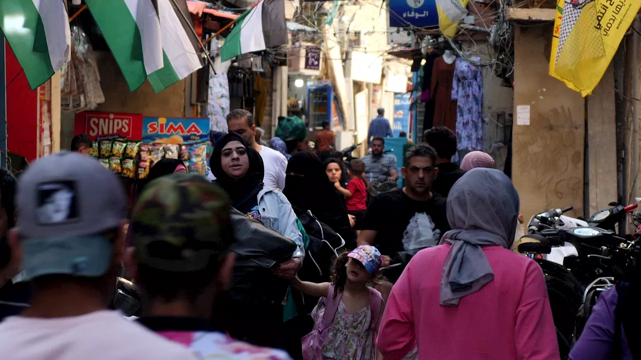 Lebanese fleeing Israel bombings seek shelter in squalid Beirut refugee camp