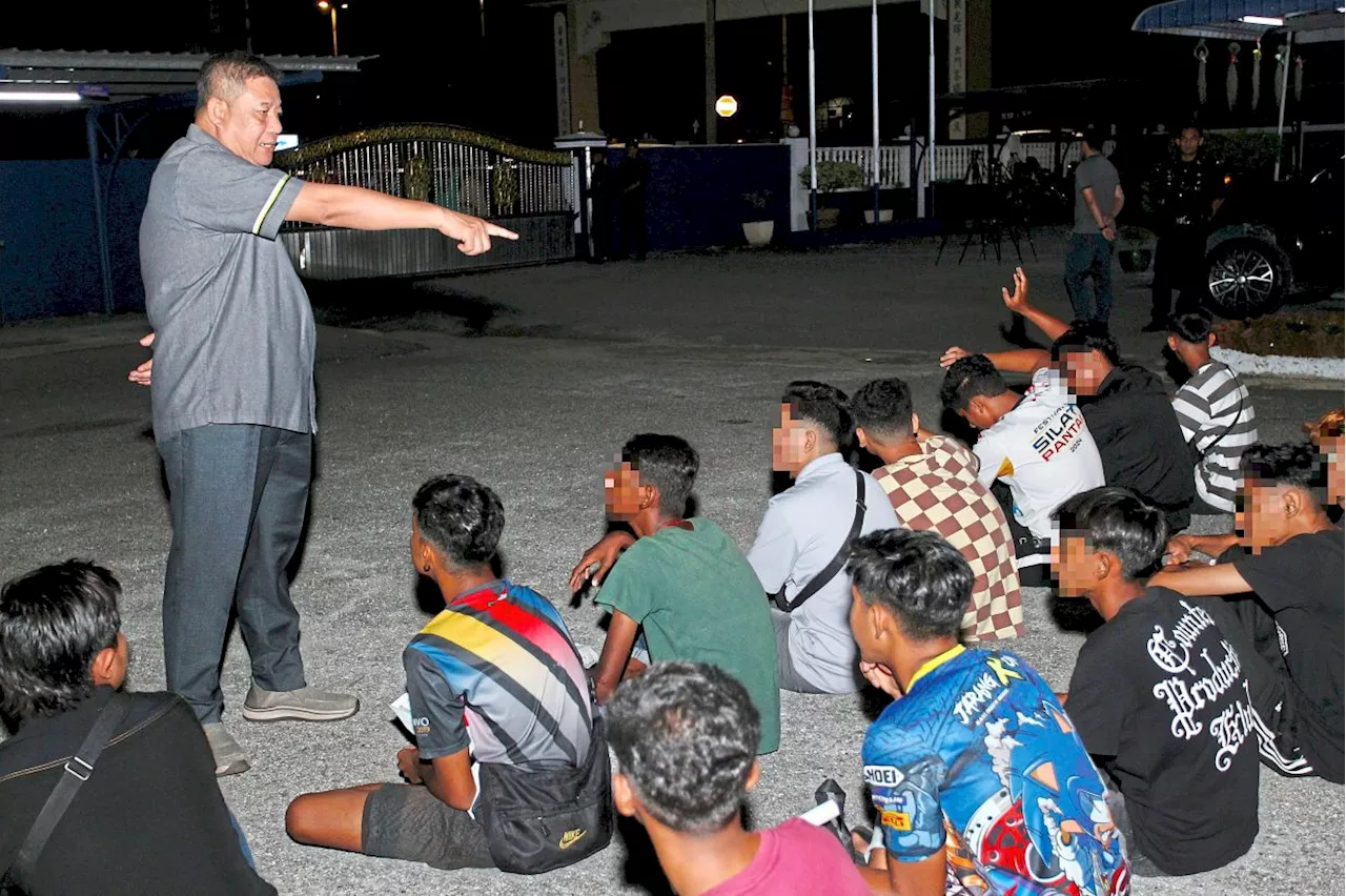 Kids among racers caught