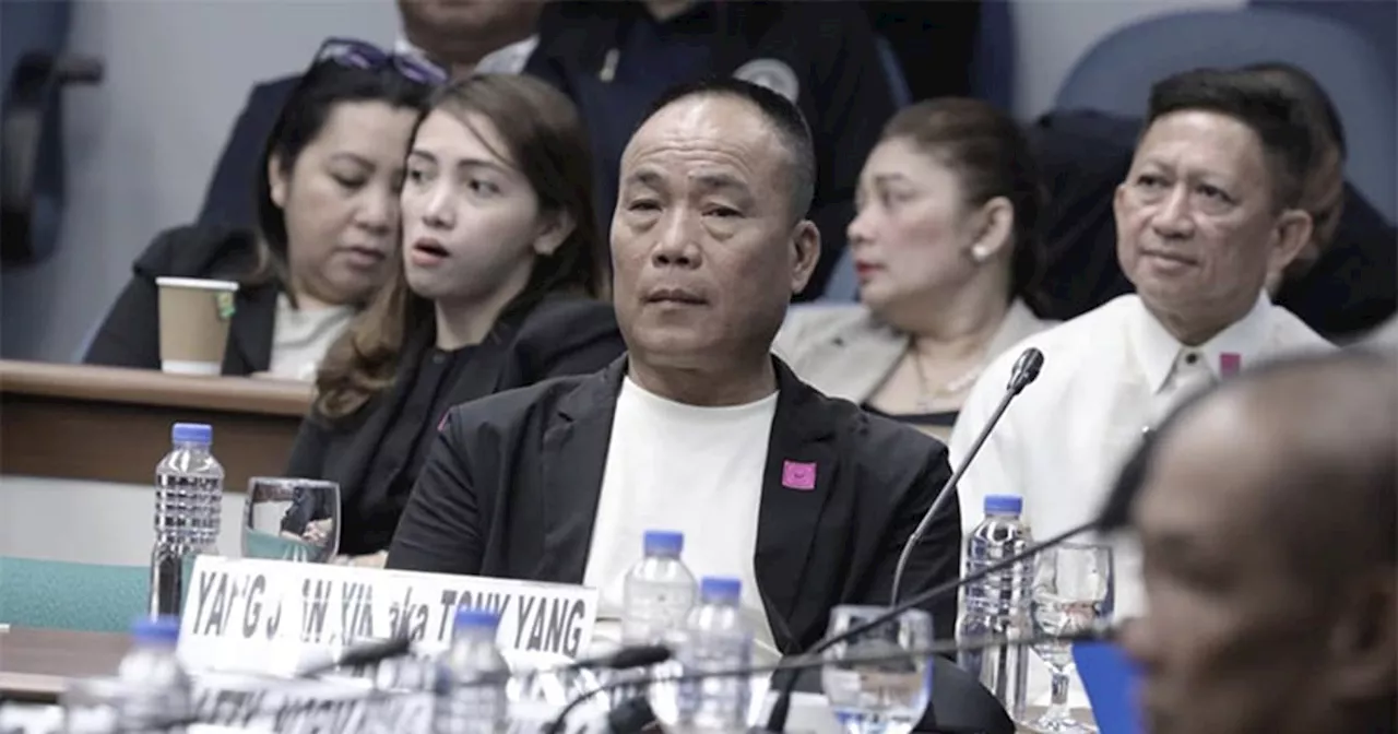 Tony Yang admits to holding PH birth certificate despite being Chinese