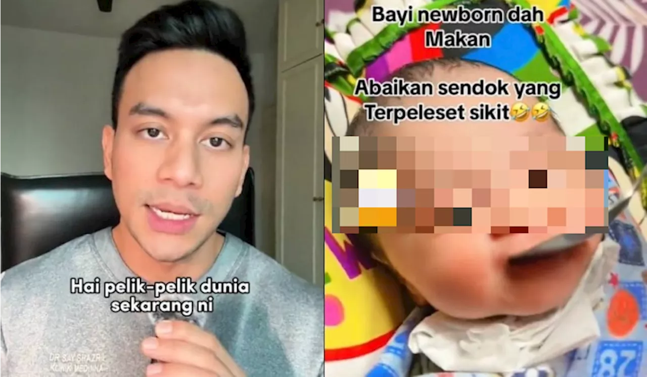 – Tular Video Ibu Suap Bayi ‘Newborn’ Bubur Pisang, Dr Say Tampil Beri Teguran