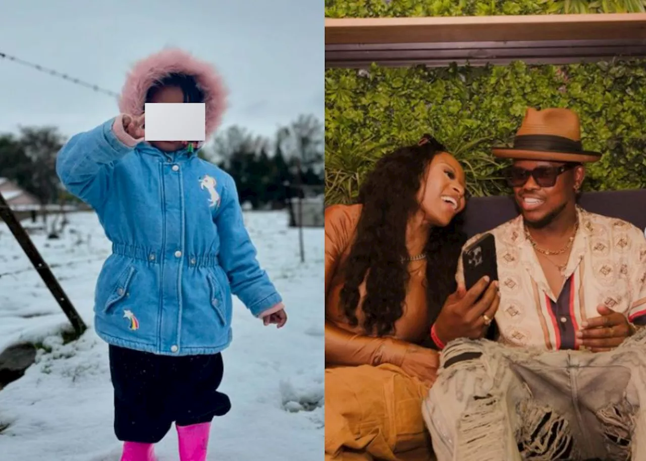 ‘Grateful’: DJ Zinhle’s daughter enjoys snow in KZN