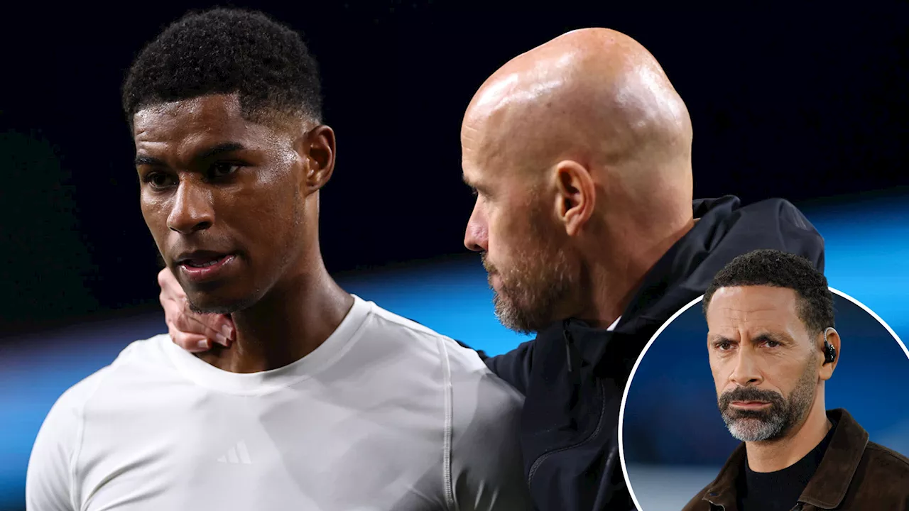 Rio Ferdinand slams Man Utd boss Erik ten Hag for ‘confusing’ Marcus Rashford with shock decision...