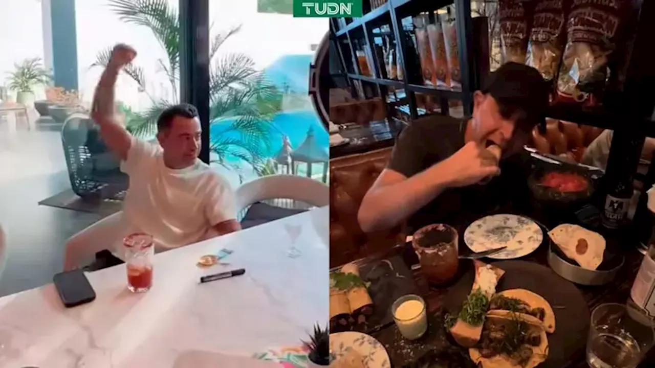 Captan a Xavi comiendo tacos en México y disfrutando el himno de Rayados