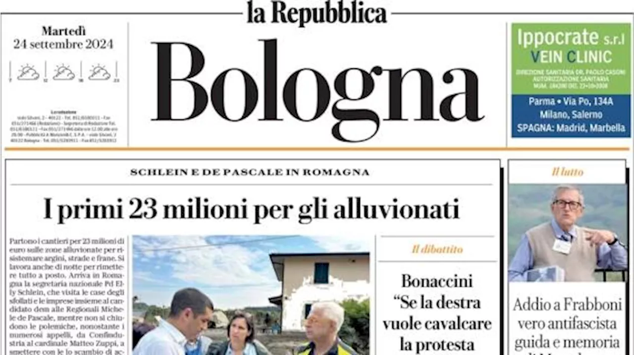 Castro-gol trascina Italiano, l'edizione di Bologna de La Repubblica: 'La squadra è sua'