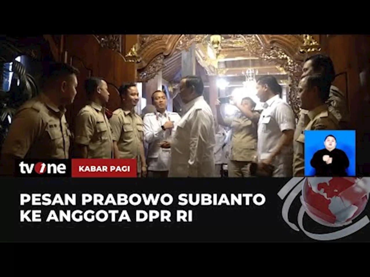 Prabowo Sampaikan Pesan kepada Anggota DPR untuk Menjaga Kesetiaan kepada Rakyat dan Bangsa