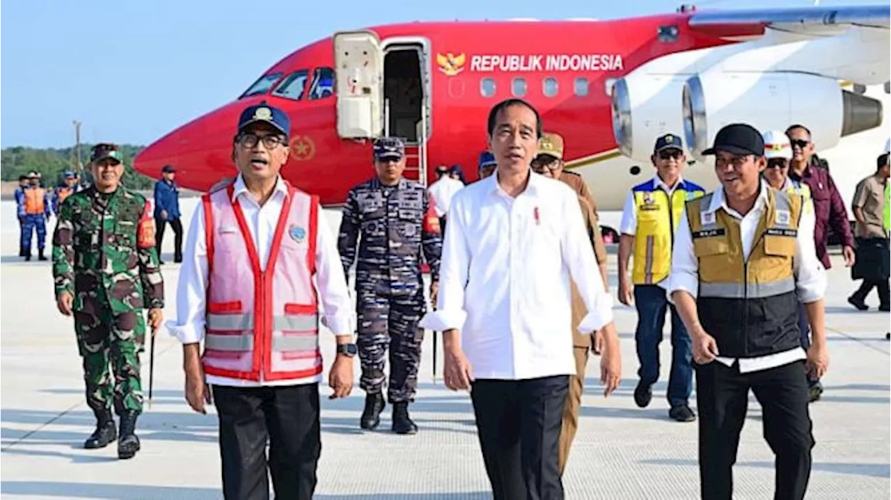 Jokowi Pertama Kali Mendarat di Bandara VVIP IKN: Bagus, Mulus