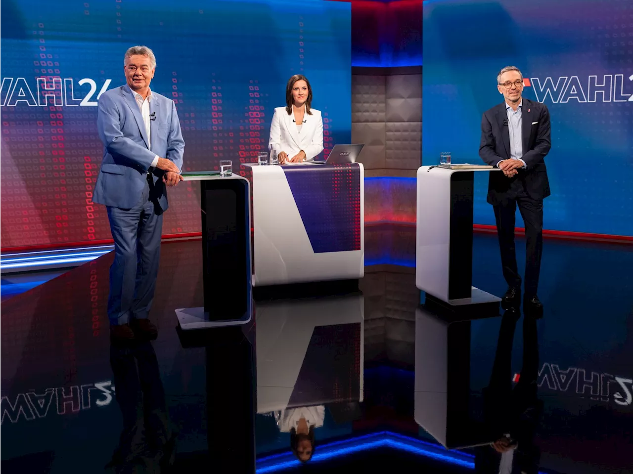 Kogler und Kickl im hitzigen TV-Duell vor der Nationalratswahl