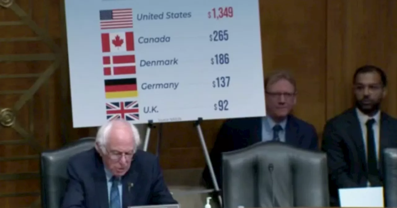 US Senator Bernie Sanders grills CEO of Novo Nordisk on drug costs