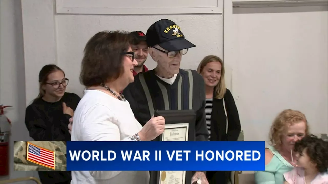 World War II veteran honored during surprise ceremony in Cherry Hill