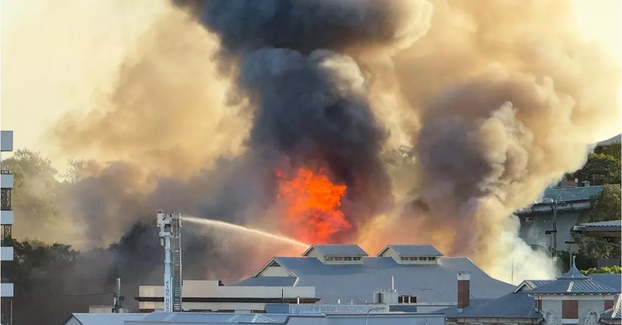 Fire rips through high-end Brisbane wedding venue, leaving one fighting for life